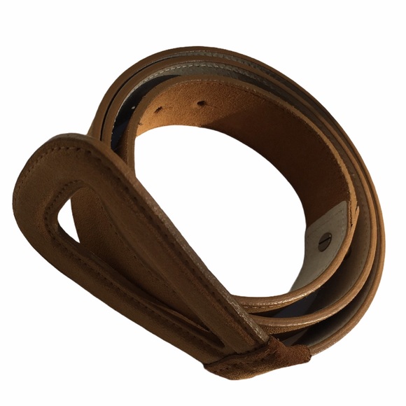 2 for $25 Caramel Tan Leather Belt Medium Coldwater Creek - Picture 2 of 10